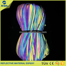 Tubulação reflexiva do arco-íris da visibilidade alta para a roupa